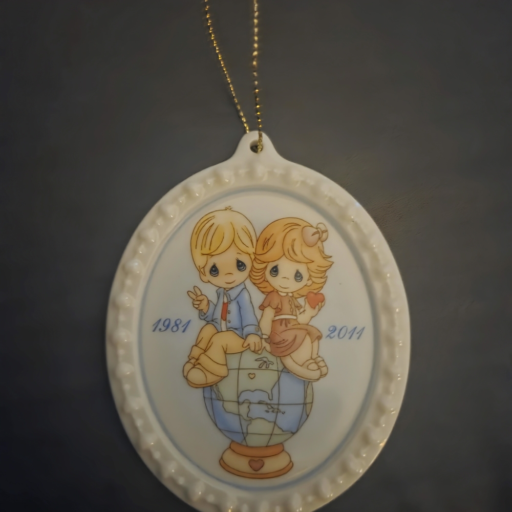 Precious Moments 30th Anniversary White Ornament